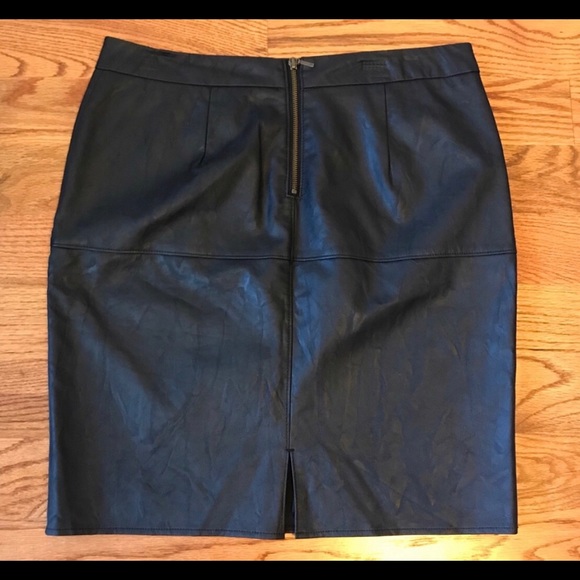 Gently used Cabi faux leather black skirt - Picture 1 of 5